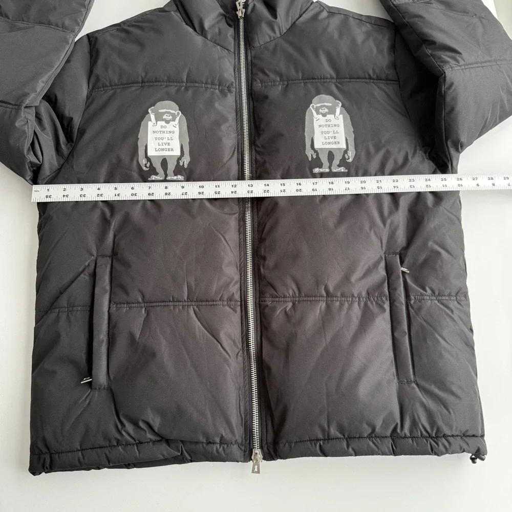 Tango Hotel Limited Edition Do Nothing Graffiti Black Puffer‎ Jacket XL